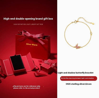 Buycenter Women's Sterling Silver Butterfly Necklace - Retro Pendant Design - Buy Center