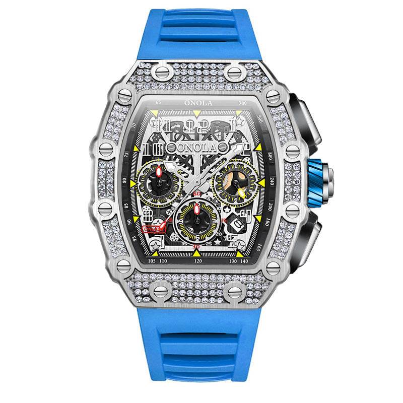 Buycenter Multi-functional Mechanical Watch - Full Diamond Fashion Style - Buy Center