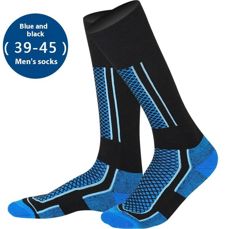 Thick Warm Athletic Socks - High Cylinder Striped Design for Comfort - Buy Center