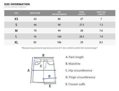Buycenter Plus Size A-Line Denim Shorts for Women - Mid Waist, High Elasticity - Buy Center