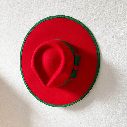 Buycenter Women's Fashion Bow Hat - Stylish Large Brim Tapered Cap - Buy Center