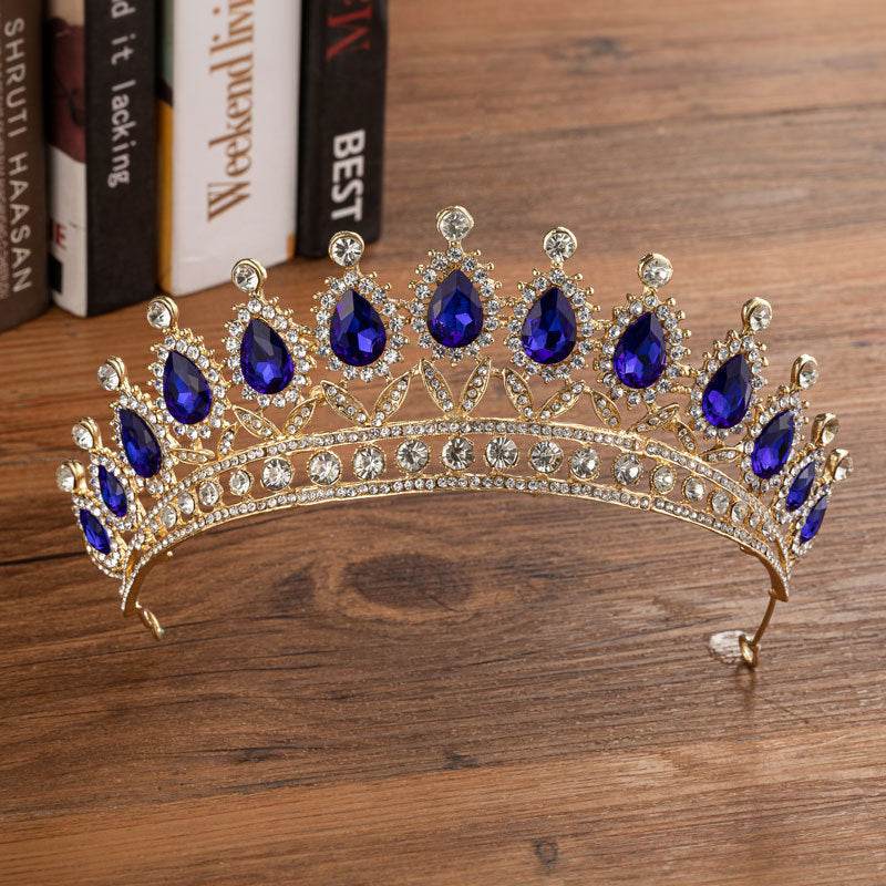 Elegant Bridal Crown with Matching Jewelry - Alloy Diamond Headdress - Buy Center