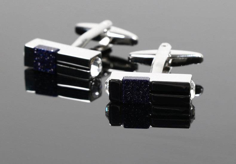 Men's Diamond Light Cufflinks - Elegant Alloy Accessories for Sophisticated Style - Buy Center