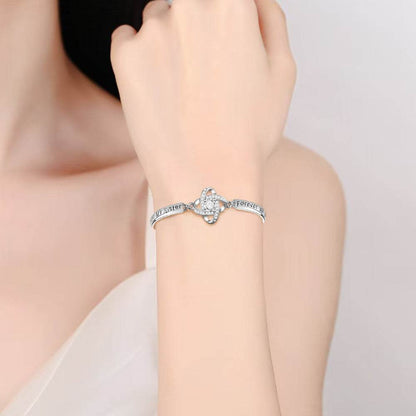 Buy Center Sisters Friendship Silver Bracelet - Exquisite Gift for Sisters - Buy Center