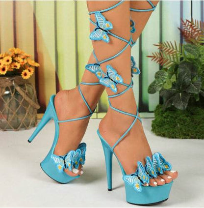Buycenter High Heel Sandals - Sexy Patent Leather Footwear in Various Colors - Buy Center