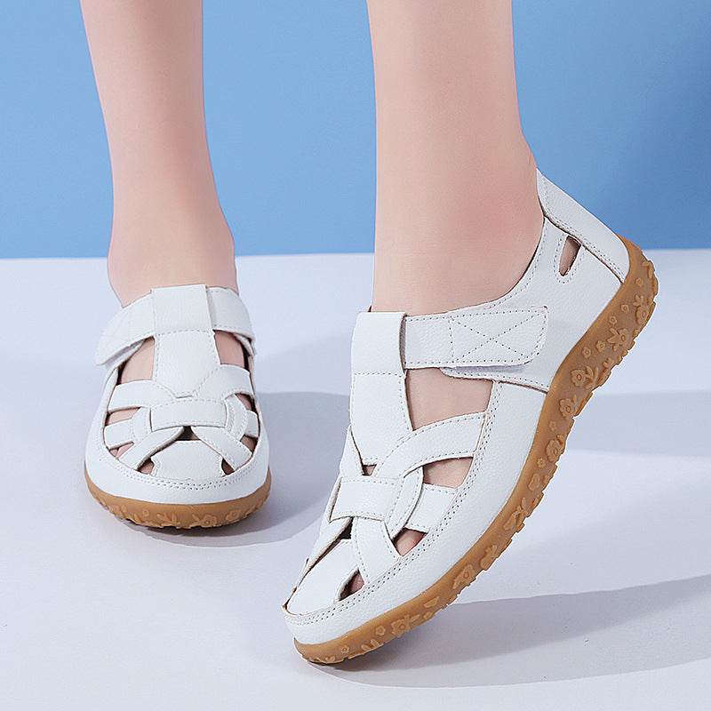 Beach Hollowed Flat Sandals - Stylish Comfort for Casual Summer Wear - Buy Center