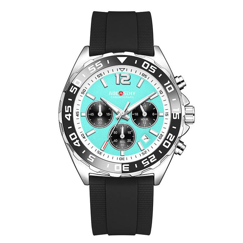 Buycenter Dynamic Colorful Men's Silicone Band Watch - Quartz & Stylish - Buy Center