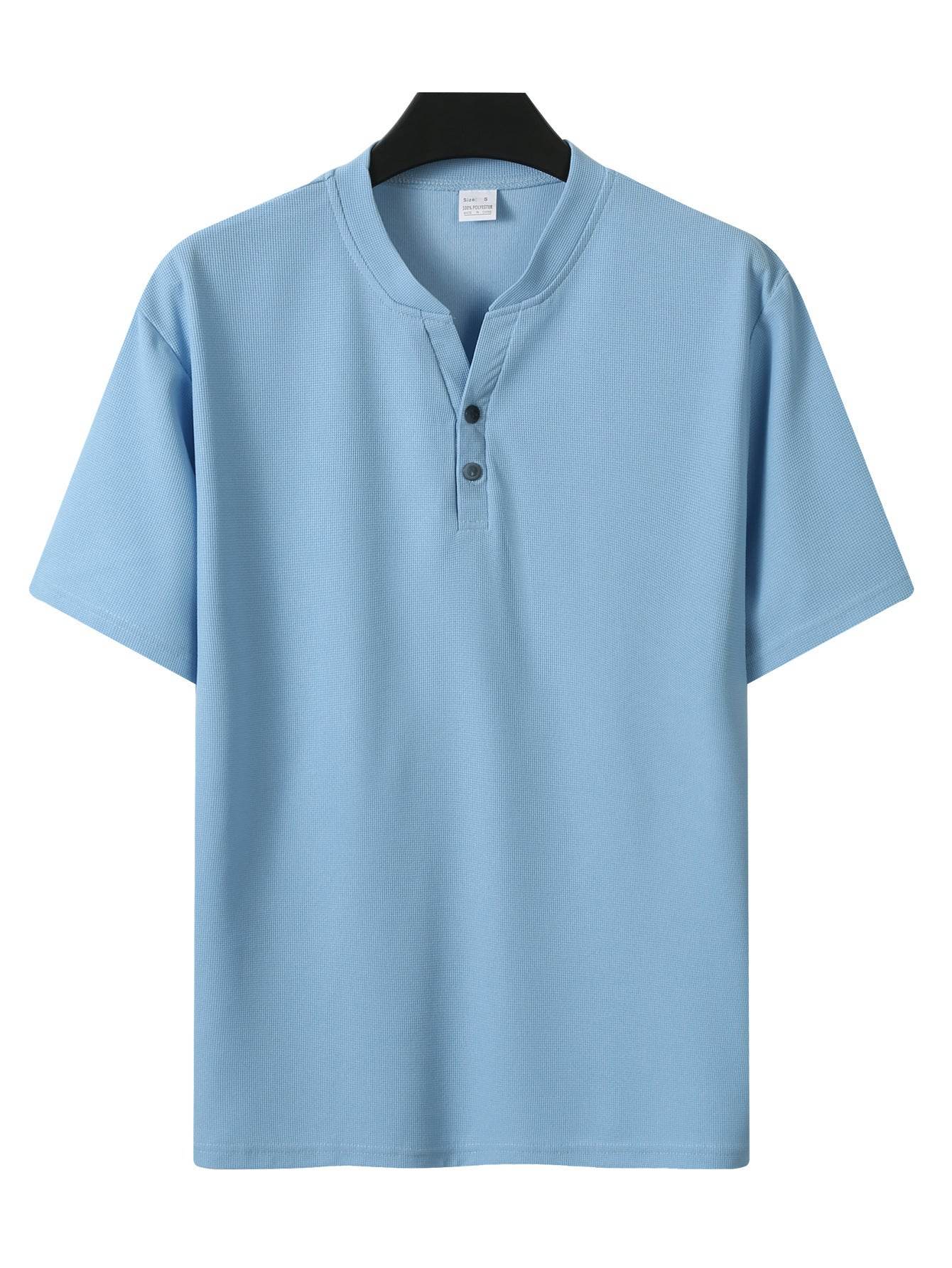 Summer V-Collar Short Sleeve Coat - Stylish Casual Wear for Men - Buy Center