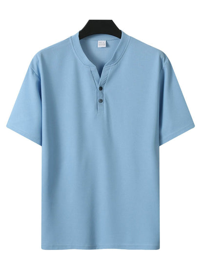 Summer V-Collar Short Sleeve Coat - Stylish Casual Wear for Men - Buy Center