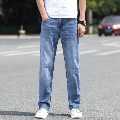 Fashion Brand Loose Casual Oversized Trousers - Fresh Blue Denim - Buy Center
