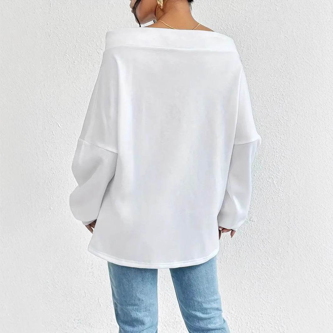 Buycenter Women's Casual Loose Off-the-Shoulder Top - Sizes 1XL to 5XL - Buy Center