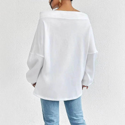 Buycenter Women's Casual Loose Off-the-Shoulder Top - Sizes 1XL to 5XL - Buy Center