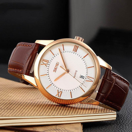 Buycenter Men's Waterproof Quartz Watch - Stylish Calendar Feature, Durable - Buy Center