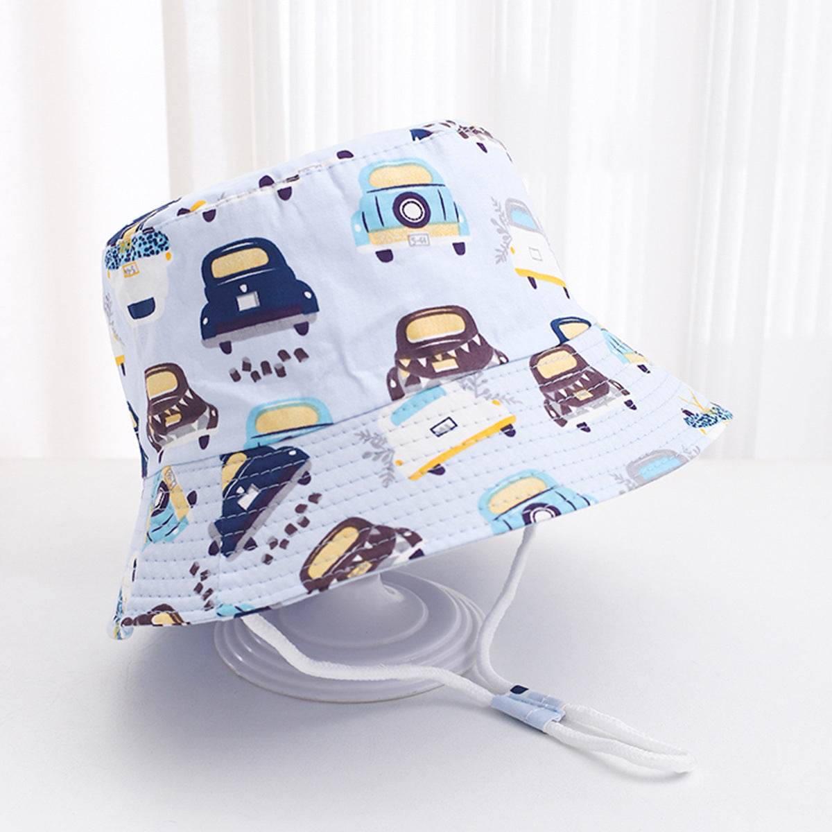 Cute Children's Printed Sunscreen Hat - Stylish Cotton Fedora for UV Protection - Buy Center