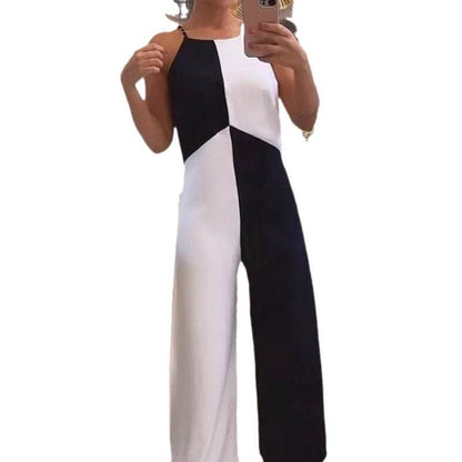 Buycenter Casual Loose Color Block Jumpsuit - Trendy Fashion Piece - Buy Center