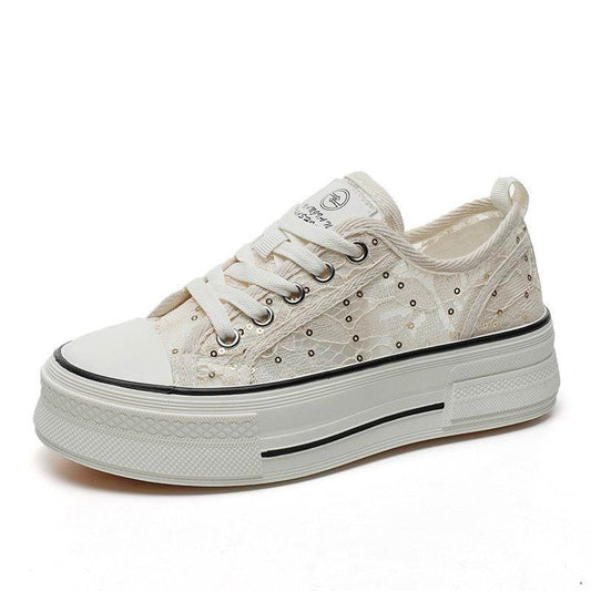 Buycenter Women's Breathable Flats - Thick Sole, Height Increasing Design - Buy Center