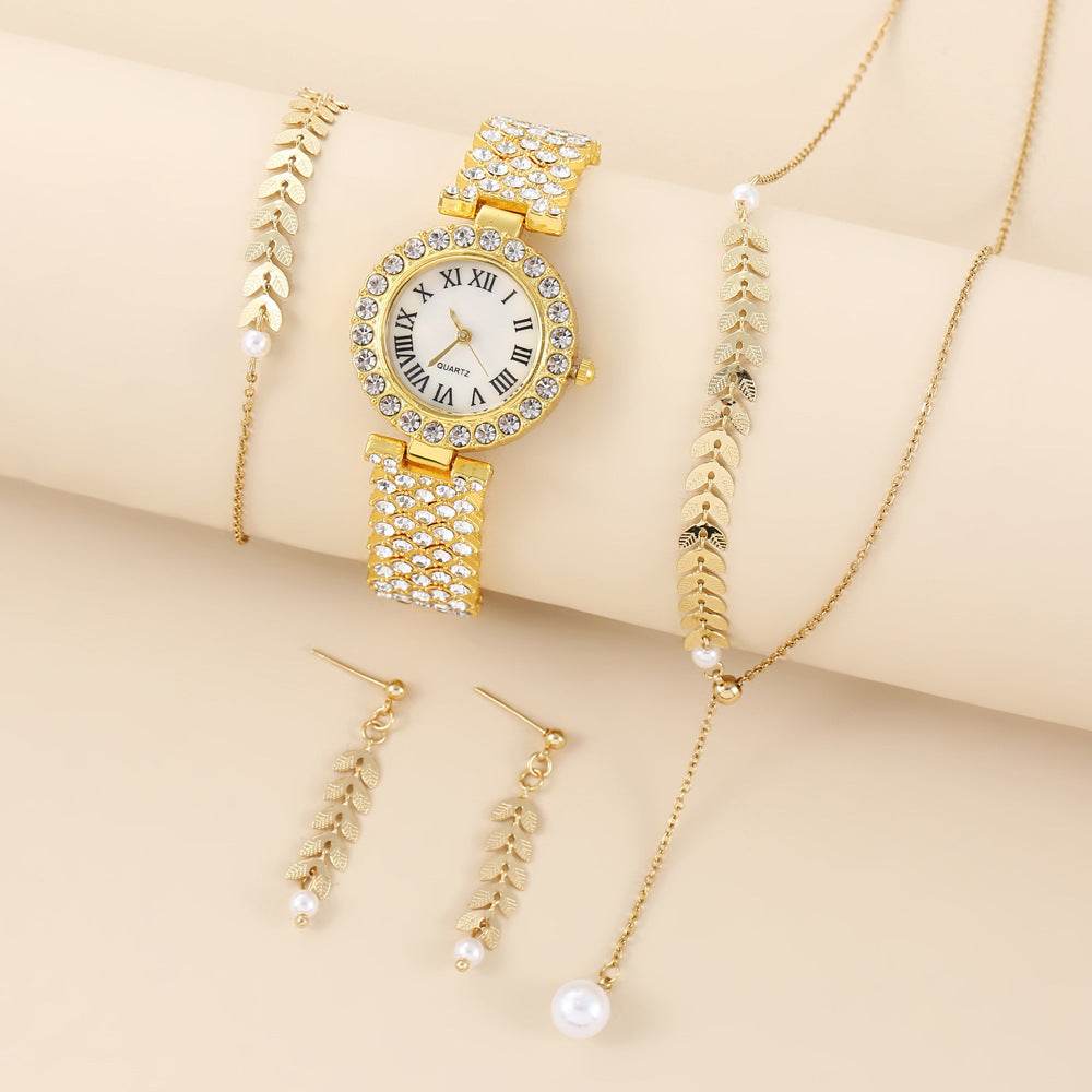 Luxury Diamond Women's Watch - Rhinestone Quartz Bracelet Timepiece - Buy Center
