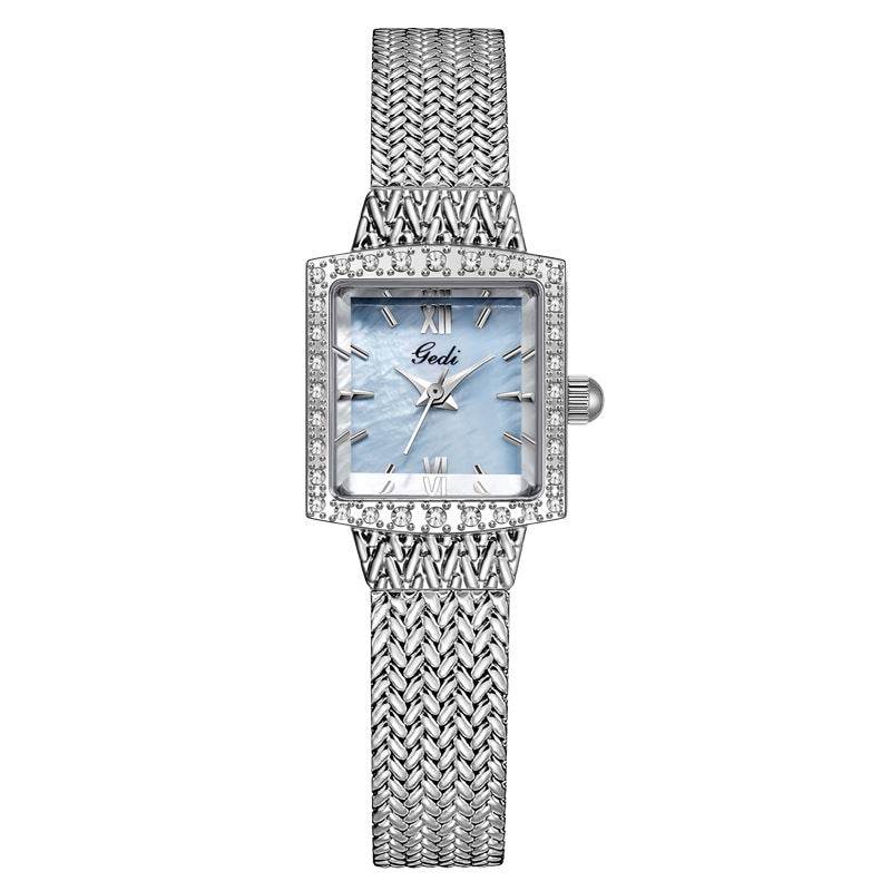 Niche Fritillary Waterproof Quartz Watch - Luxury Square Design for Women - Buy Center
