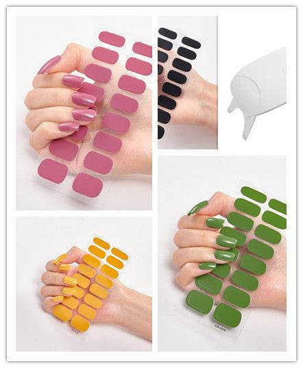 Waterproof Letter Color Nail Stickers - Long Lasting Stylish Designs - Buy Center