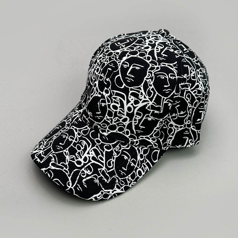 Graffiti Skull Pattern Baseball Cap - Breathable, Stylish Design for 2025 - Buy Center