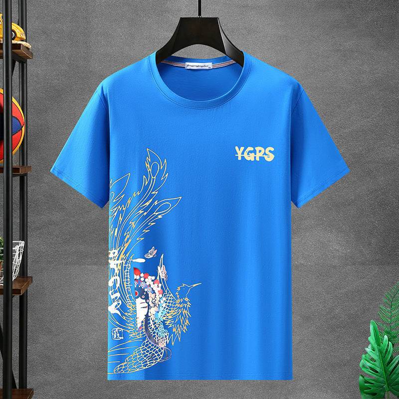 Men's Plus Size Oversized Short Sleeve T-shirt - Cotton Blend, Loose Fit - Buy Center