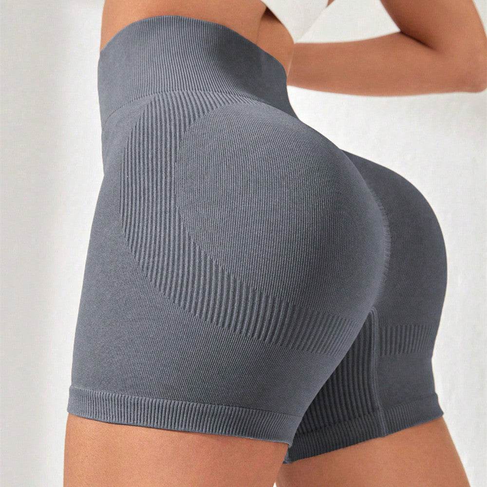 Buycenter High Waist Yoga Shorts - Peach Hip Lift Fitness for Women - Buy Center