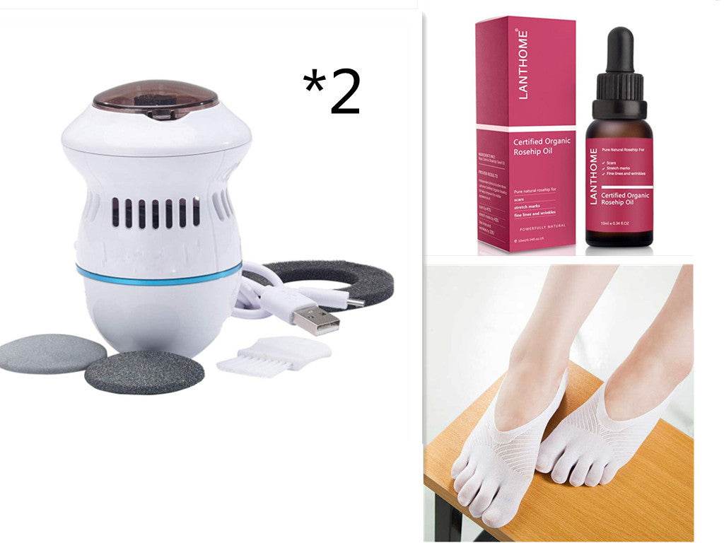 Multifunctional Electric Foot File Grinder - USB Rechargeable Callus Remover - Buy Center