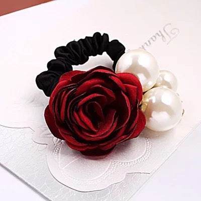Handmade Camellia Hair Tie Headdress - Vintage Floral Accessory 2025 - Buy Center