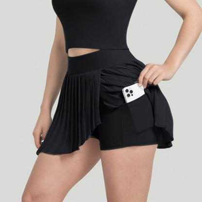 Buycenter Pleated Tennis Skirt - Stylish Outdoor Running and Fitness Skirt - Buy Center