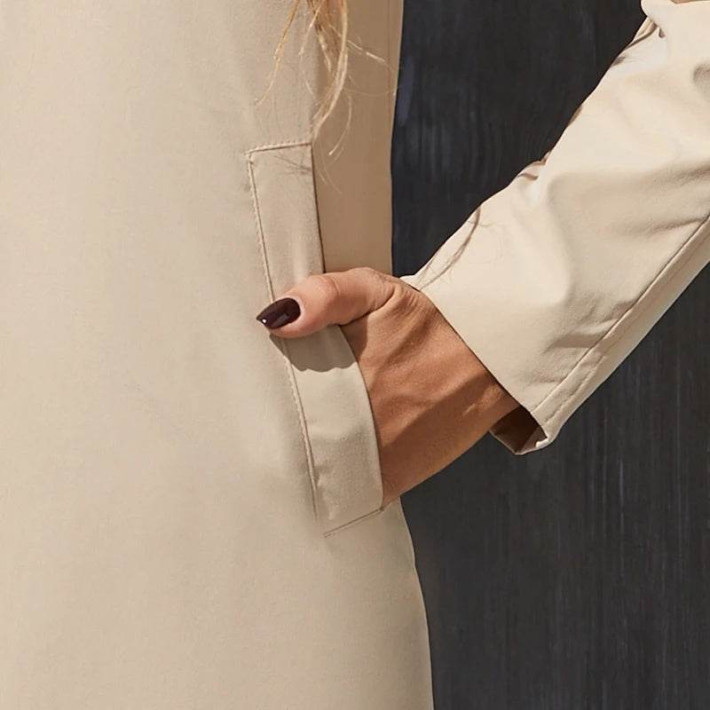 Buycenter Women's Small British Style Trench Coat - Casual and Fashionable - Buy Center