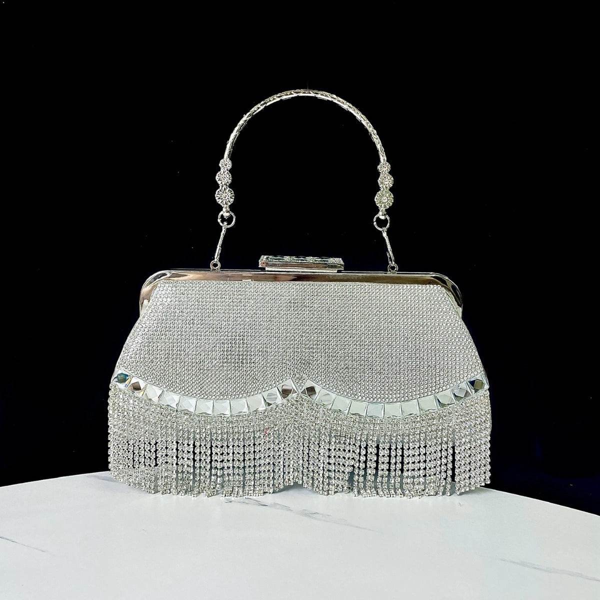 New Tassel Evening Bag - KTV Princess Crossbody with Diamonds & Chain Strap - Buy Center