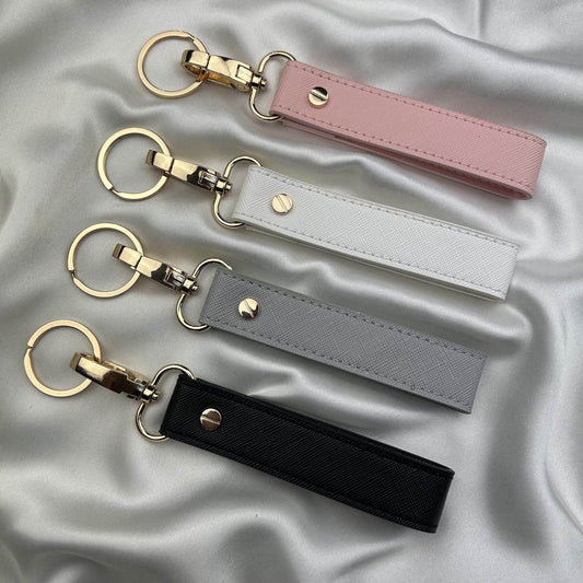 PU Leather Car Key Ring - Stylish Anti-Lost Keychain in 4 Colors - Buy Center
