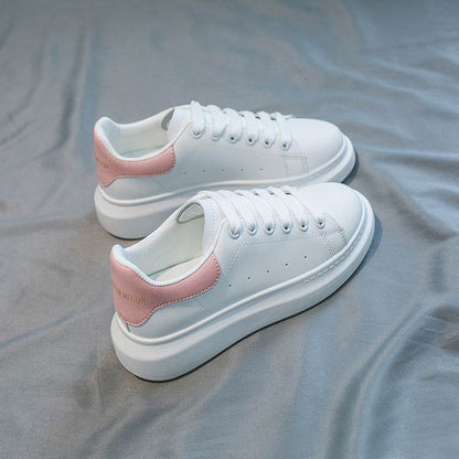 All-Match Microfiber Platform Shoes - Breathable & Height Boost for Women - Buy Center