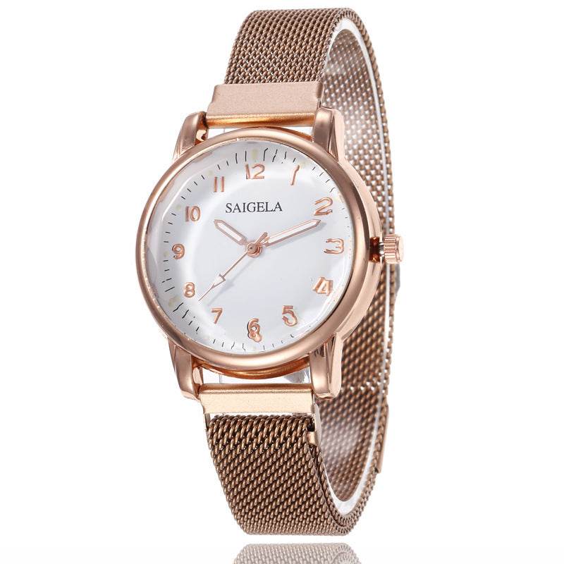 Milan Mesh Strap Digital Women's Watch - Chic Magnetic Buckle Style - Buy Center