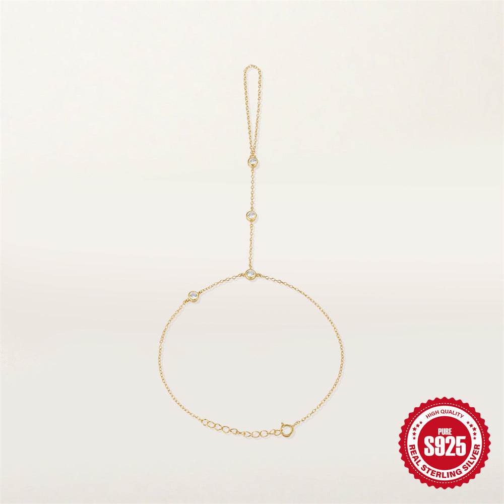 S925 Sterling Silver Diamond Bracelet for Women - Elegant and Versatile Style - Buy Center