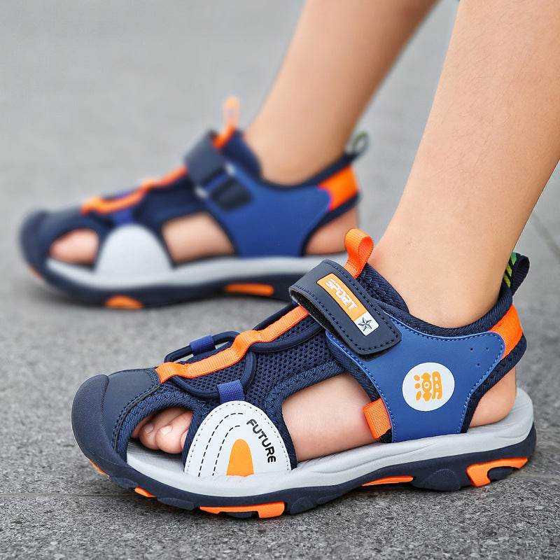 Stylish Anti-Slip Children's Sports Sandals - Velcro Closure & Soft Sole - Buy Center