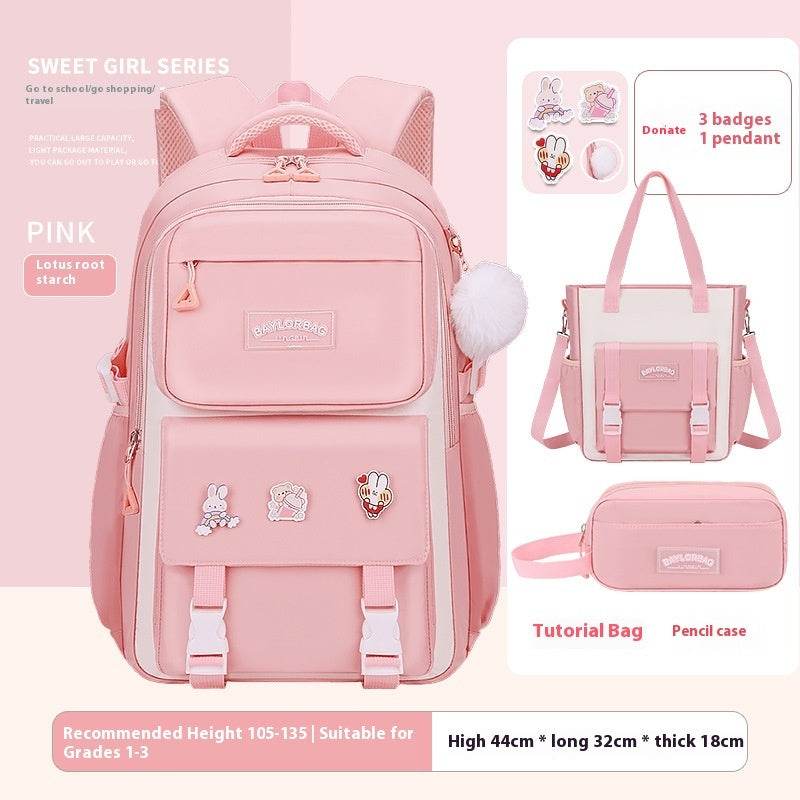 Large Capacity Student Backpack - Comfortable Design for Grades 1-12 - Buy Center