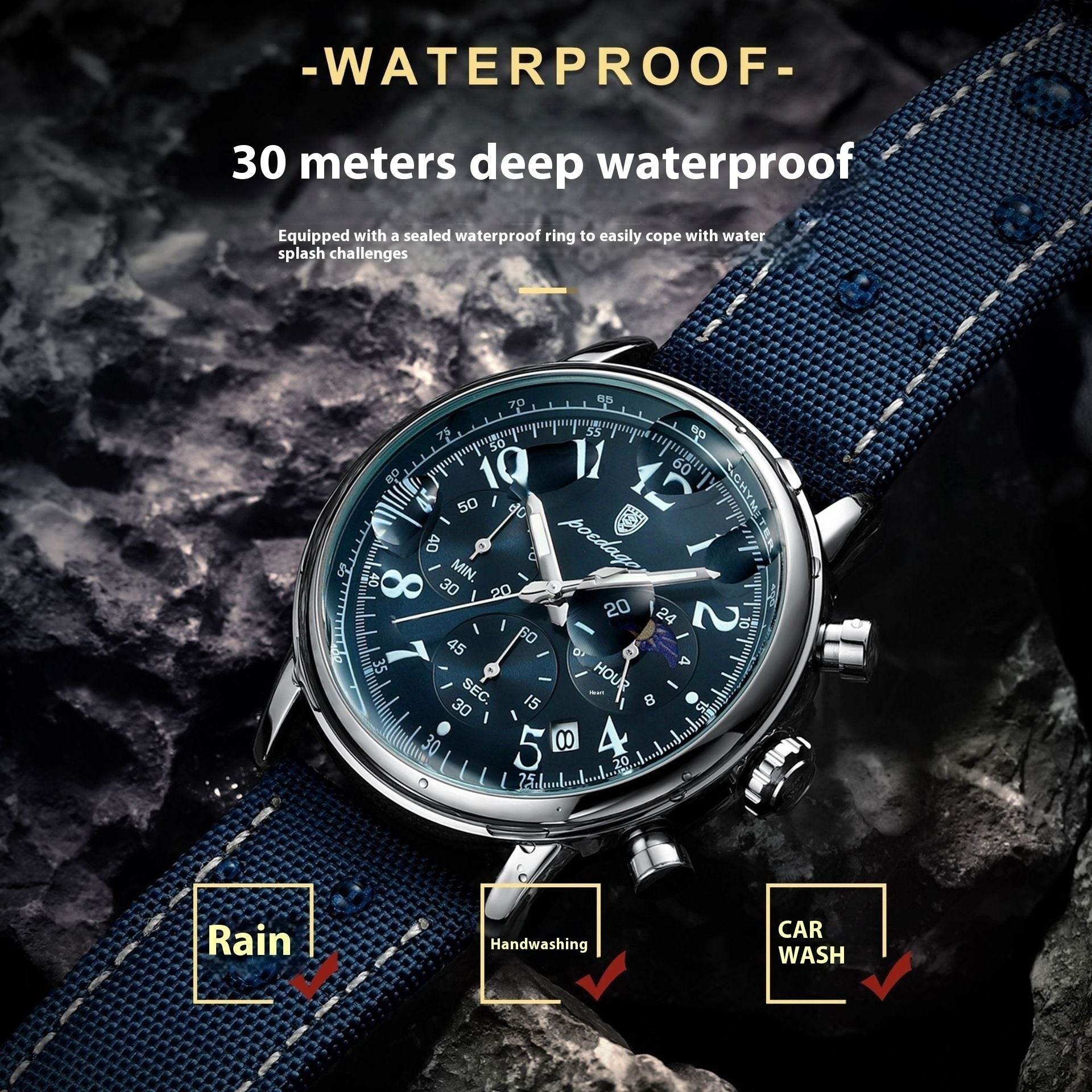 Buycenter Multi-functional Waterproof Quartz Watch - Stylish Casual Design - Buy Center