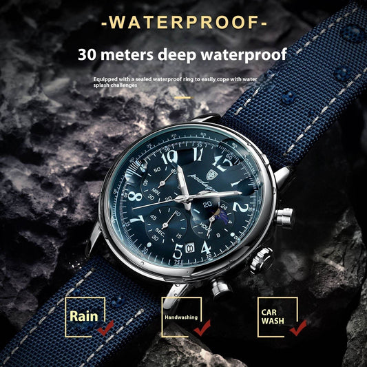 Buycenter Multi-functional Waterproof Quartz Watch - Stylish Casual Design - Buy Center