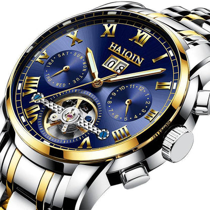 Men's Waterproof Luminous Tourbillon Watch - Stylish Mechanical Timepiece - Buy Center