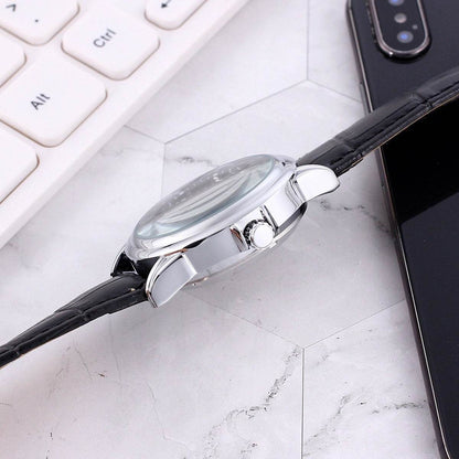 Buycenter Men's Transparent Skeleton Watch - Waterproof Mechanical Style - Buy Center