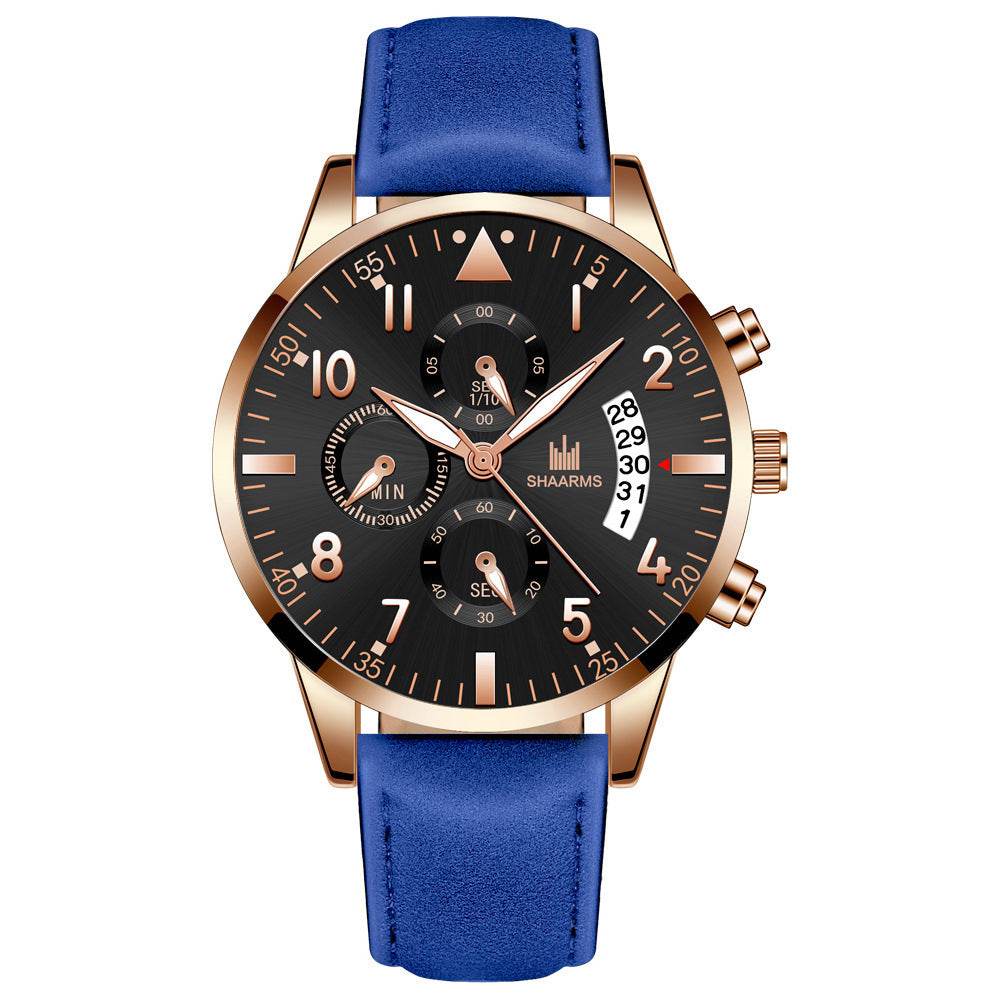 BuyCenter Men's Casual Quartz Watch - Stylish Rose Gold & Imitation Leather - Buy Center