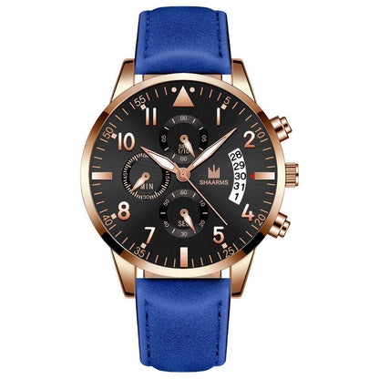 BuyCenter Men's Casual Quartz Watch - Stylish Rose Gold & Imitation Leather - Buy Center
