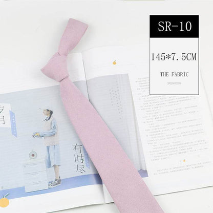 Korean Style Unisex Suede Bow Tie - Trendy Casual Accessory 2025 - Buy Center