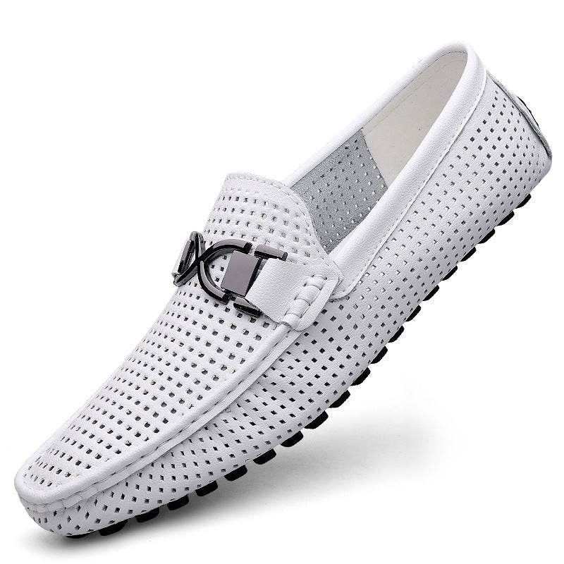 Men's Soft Leather Sandals - Breathable Flat Heel Casual Shoes 2025 - Buy Center