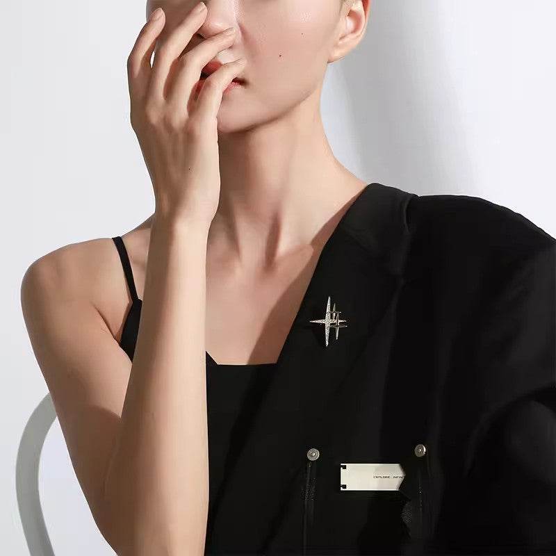 Buycenter XINGX Personalized Brooch - Creative Star Design in Gold & Silver - Buy Center