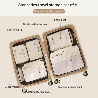 Trendy Travel Storage Bag Set - 5 to 8-Piece Packing for Clothing - Buy Center