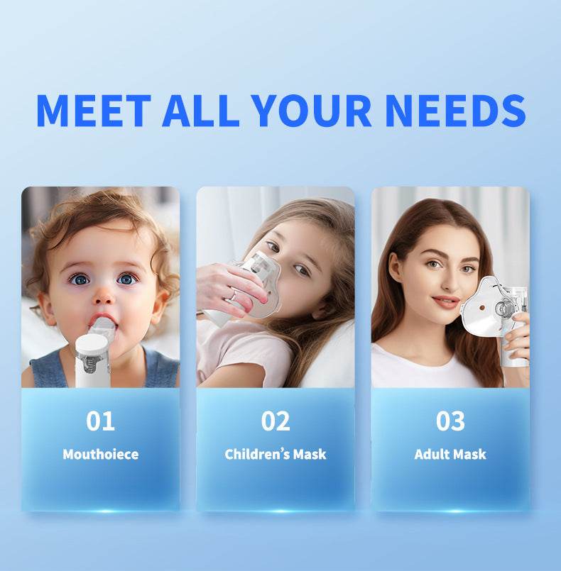 Portable Handheld Nebulizer for Kids - Quiet Ultrasonic Atomizer Treatment - Buy Center