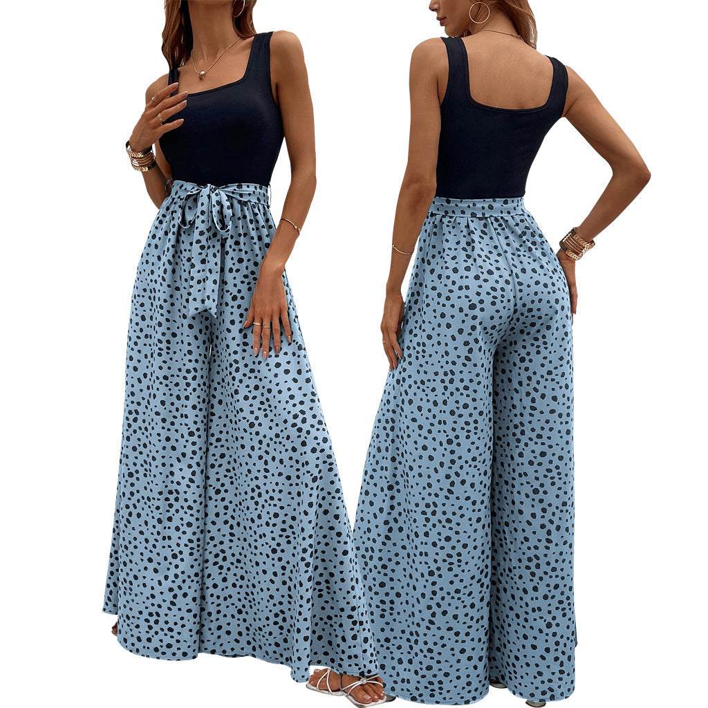 Buycenter Women's Slimming Polka-Dot Trousers - Stylish & Comfortable Fit - Buy Center