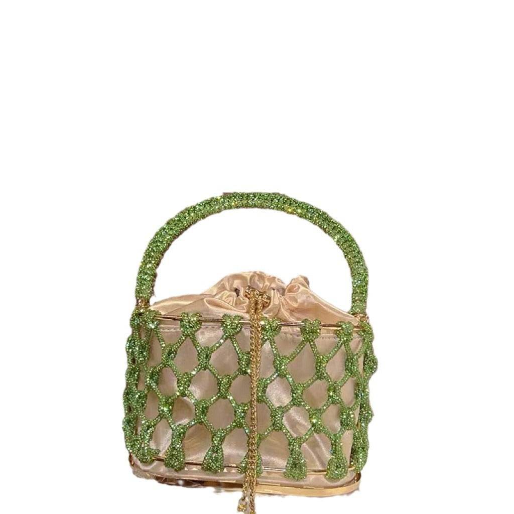 Gold & Silver Rhinestone Clutch - Hand-Woven Birdcage Design 2025 - Buy Center